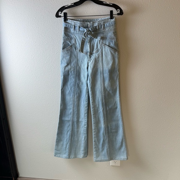 Stoned Immaculate Waiting For the Sun Bell Bottom Jeans Topanga Denim Women’s 27 - Picture 6 of 16